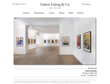 Tablet Screenshot of galerie-lelong.com